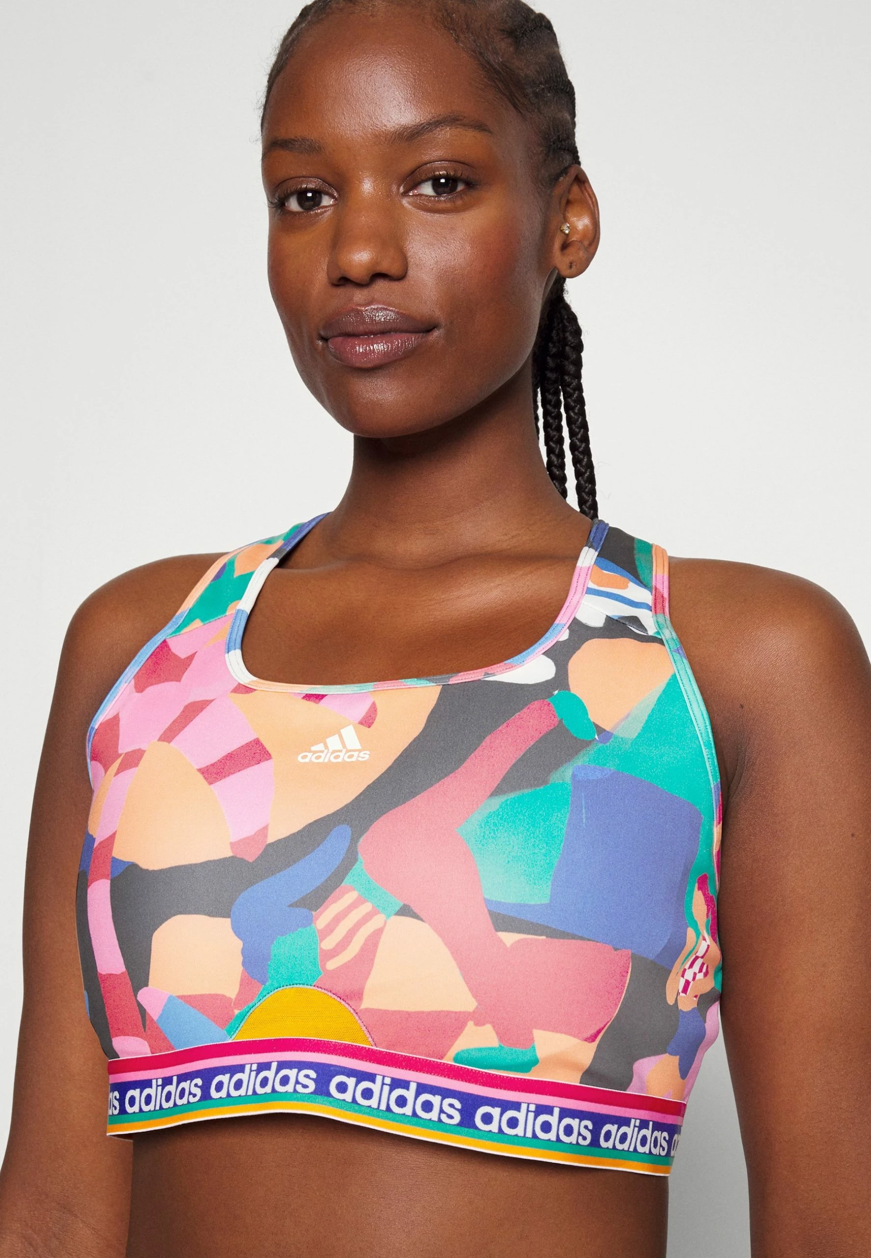 ADIDAS PERFORMANCE Farm Bra - Sport-Bh Met Medium Support - Multi Coloured 7 ADIDAS PERFORMANCE Farm Bra - Sport-Bh Met Medium Support - Multi Coloured - Afbeelding 5