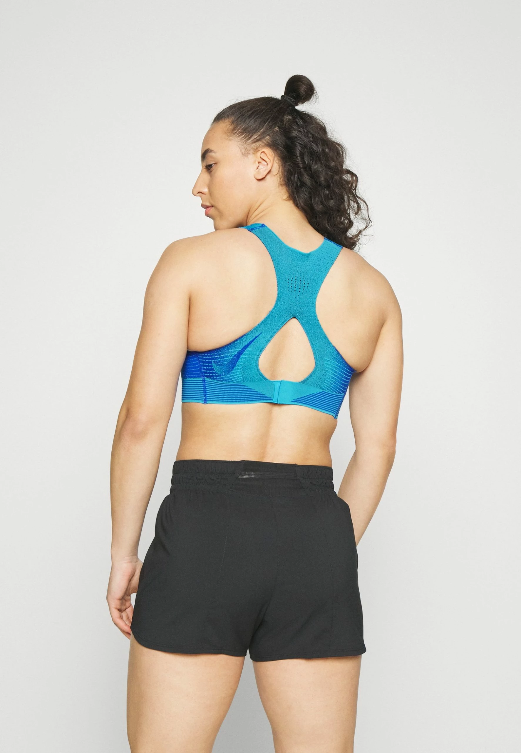 Nike Performance Flyknit Bra - Sport-Bh Met High Support - Blue Lightning/Hyper Royal 5 Nike Performance Flyknit Bra - Sport-Bh Met High Support - Blue Lightning/Hyper Royal - Afbeelding 3