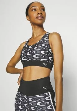 Puma Retro Glam Strappy Bra - Sport-Bh Met Medium Support - Black 11 Puma Retro Glam Strappy Bra - Sport-Bh Met Medium Support - Black -triangle bra shop 36550e01cfeb41d2984b6a94e06e38c4