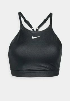 Nike Performance Indy Shine Bra - Sport-Bh Met Medium Support - Black/White -triangle bra shop b4ec025049b546779ed841c14eda1253