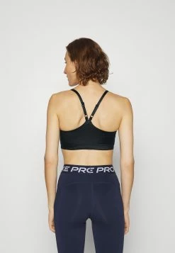 Nike Performance Indy Shine Bra - Sport-Bh Met Medium Support - Black/White -triangle bra shop d98dbf15ebce4e13ba1bfd502108d5c6